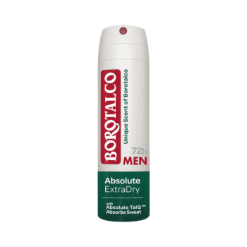 Borotalco MEN Absolute Extra Dry Unique, 72h Deo Spray, mit Absolute TalQ, 150 Milliliter